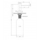 Omnires Modern Project į stalviršį montuojamas skysto muilo dozatorius 500ml, juodas, MP60723BL