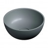 Omnires Shell M+ praustuvas montuojamas ant stalviršio Ø 35 cm, pilkas matinis, SHELL350UNAG