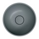 Omnires Shell M+ praustuvas montuojamas ant stalviršio Ø 35 cm, pilkas matinis, SHELL350UNAG