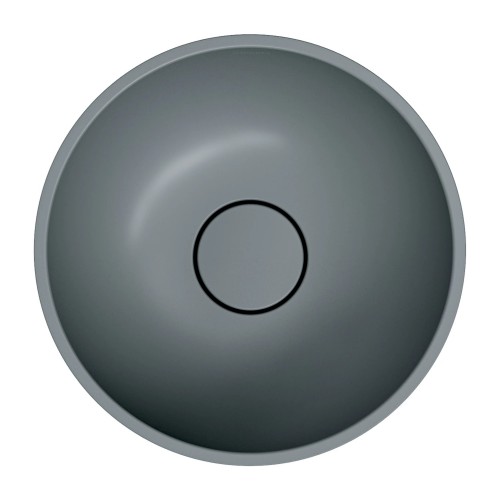 Omnires Shell M+ praustuvas montuojamas ant stalviršio Ø 35 cm, pilkas matinis, SHELL350UNAG