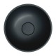 Omnires Shell M+ praustuvas montuojamas ant stalviršio Ø 35 cm, juodas matinis, SHELL350UNBLV
