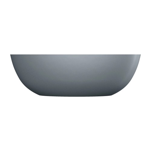 Omnires Shell M+ laisvai pastatoma akmens masės vonia 160x75 cm, matinė pilka, SHELLWWAG