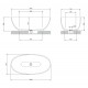 Omnires Shell M+ laisvai pastatoma akmens masės vonia 148x75 cm, matinė balta, SHELL148WWBM