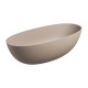 Omnires Shell M+ laisvai pastatoma akmens masės vonia 175x78 cm, spalva dune beige mat, SHELL175WWDB