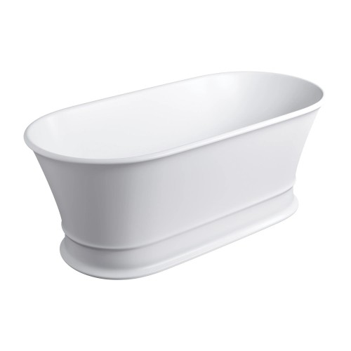 Omnires Classica M+ laisvai pastatoma vonia 160x79 cm, matinė balta, CLASSICAWWBM