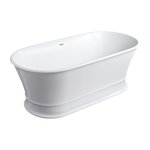 Omnires Classica laisvai pastatoma vonia 170x84 cm, blizgi balta, CLASSICA170WWZPBP