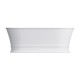 Omnires Classica laisvai pastatoma vonia 170x84 cm, balta matinė, CLASSICA170WWZPBM