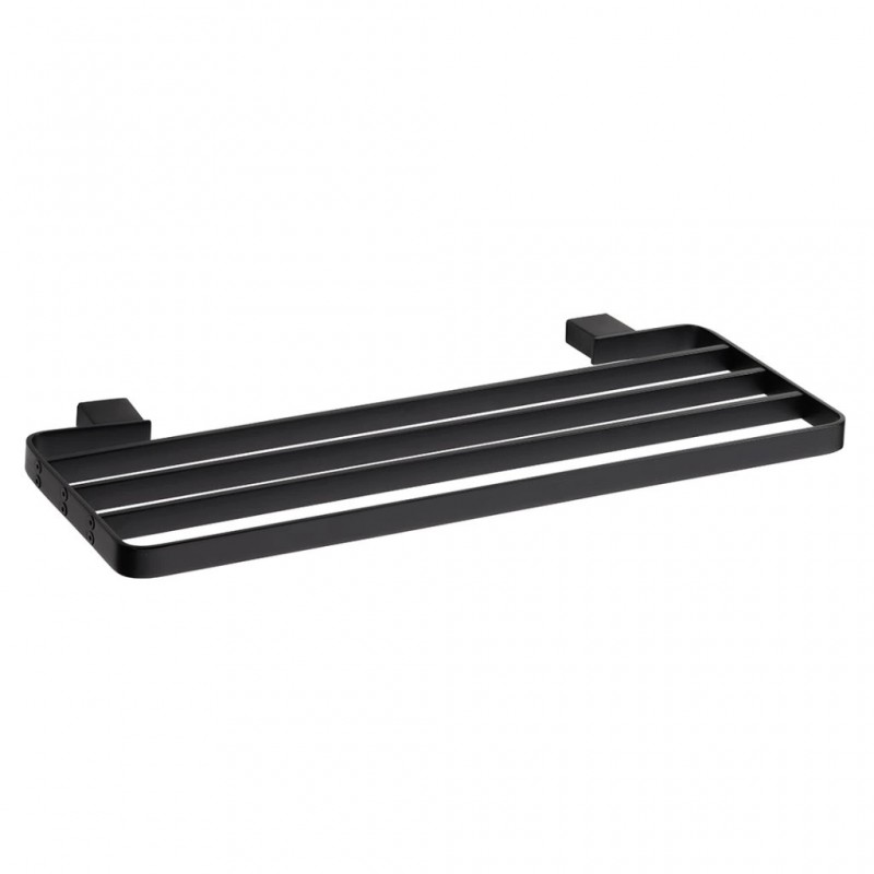 Bemeta Nero lentynėlė rankšluosčiams 50cm, juoda matinė