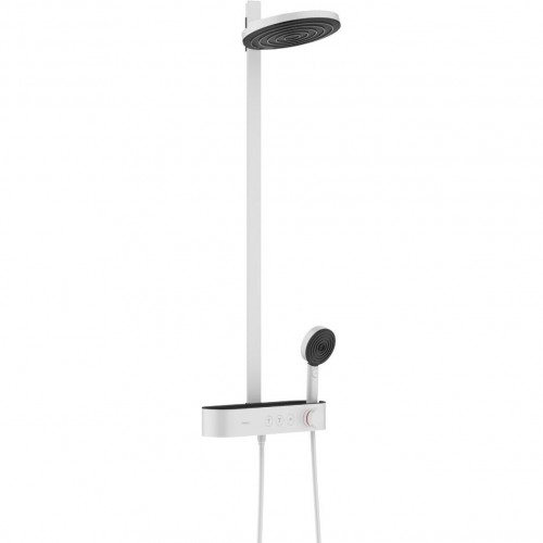 Hansgrohe Pulsify S Showerpipe 260 2jet virštinkinė dušo sistema su termostatiniu maišytuvu, balta matinė