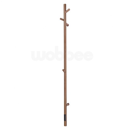 Wobbee Chester elektrinė rankšluosčių kabykla 150x14 cm, braižyto vario spalvos PVD