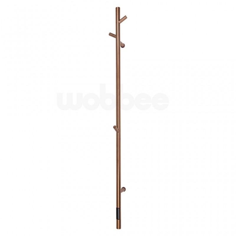Wobbee Chester elektrinė rankšluosčių kabykla 150x14 cm, braižyto vario spalvos PVD