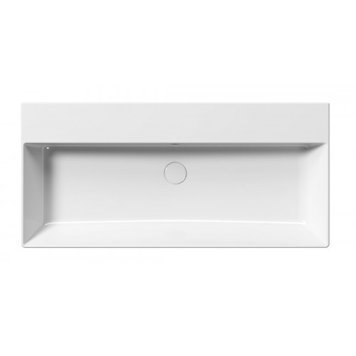 GSI Kube X praustuvas be skylės maišytuvui 100x47 cm, XG+ danga, baltas blizgus