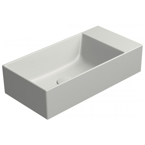 GSI Kube X praustuvas be skylės maišytuvui 50x25 cm, spalva Cenere matt