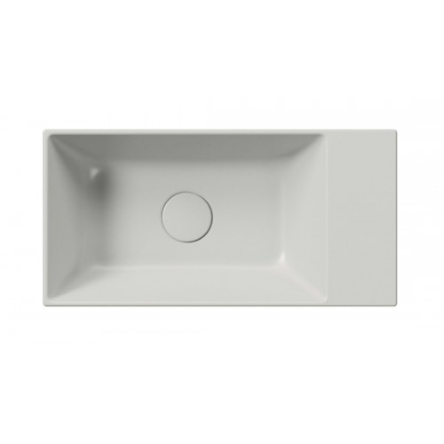 GSI Kube X praustuvas be skylės maišytuvui 50x25 cm, spalva Cenere matt