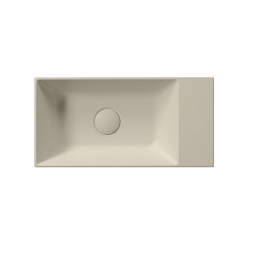 GSI Kube X praustuvas be skylės maišytuvui 50x25 cm, spalva Creta matt