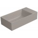 GSI Kube X praustuvas be skylės maišytuvui 50x25 cm, spalva Tortora matt