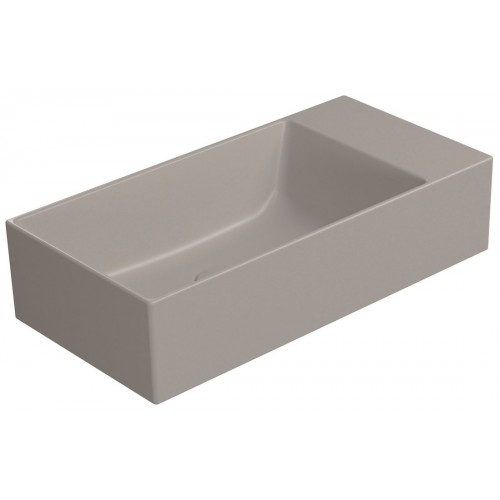 GSI Kube X praustuvas be skylės maišytuvui 50x25 cm, spalva Tortora matt