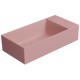 GSI Kube X praustuvas be skylės maišytuvui 50x25 cm, spalva Blush matt