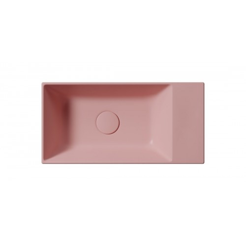 GSI Kube X praustuvas be skylės maišytuvui 50x25 cm, spalva Blush matt