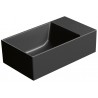 GSI Kube X praustuvas be skylės maišytuvui 40x23 cm, juodas matinis