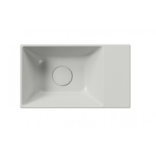 GSI Kube X praustuvas be skylės maišytuvui 40x23 cm, spalva Cenere matt