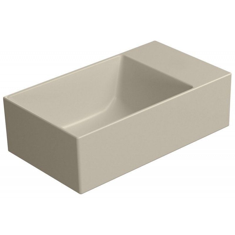 GSI Kube X praustuvas be skylės maišytuvui 40x23 cm, spalva Creta matt