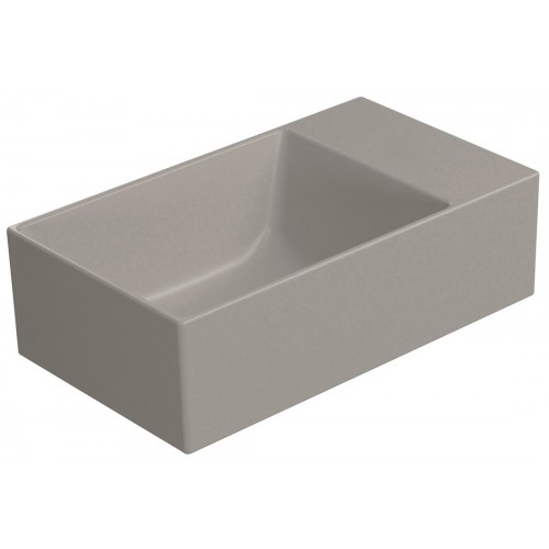 GSI Kube X praustuvas be skylės maišytuvui 40x23 cm, spalva Tortora matt