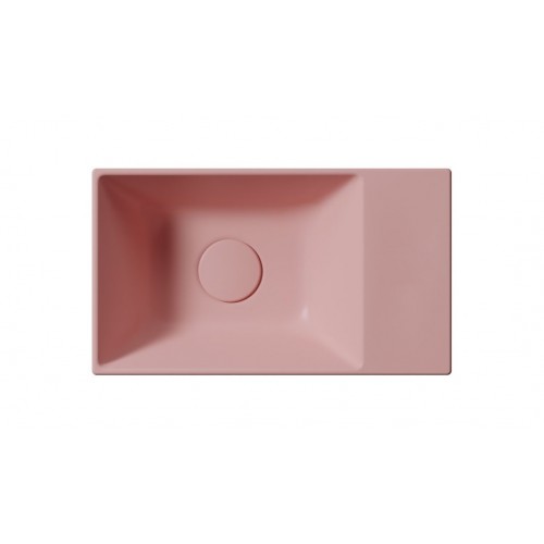 GSI Kube X praustuvas be skylės maišytuvui 40x23 cm, spalva Blush matt