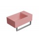GSI Kube X praustuvas be skylės maišytuvui 40x23 cm, spalva Blush matt