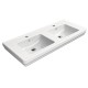GSI Classic dvigubas praustuvas 125x54 cm, XG+ danga, baltas blizgus