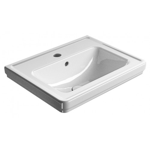GSI Classic praustuvas 60x46 cm, XG+ danga, baltas blizgus