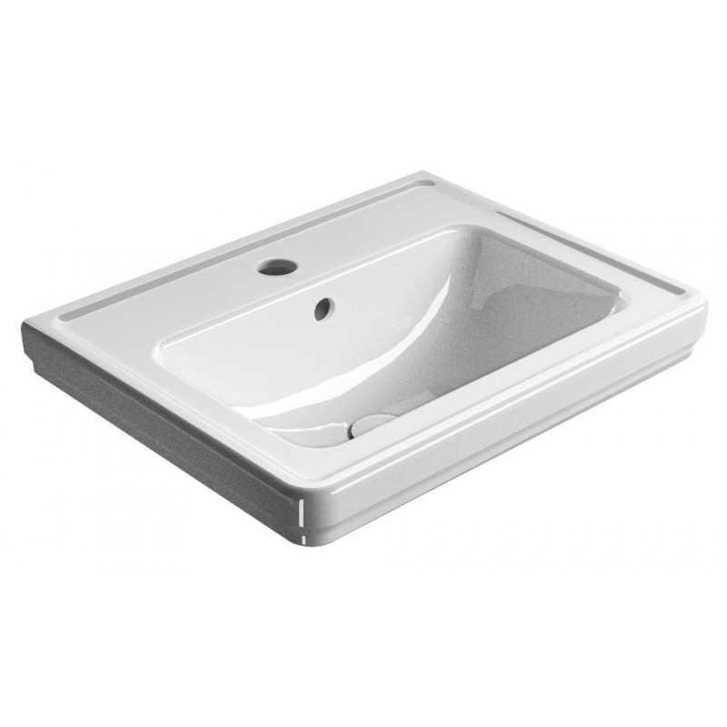 GSI Classic praustuvas 60x46 cm, XG+ danga, baltas blizgus