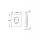 Grohe Arena Cosmopolitan vandens nuleidimo mygtukas, baltas (alpine white)