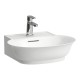 Laufen The New Classic praustuvas su nušlifuota apačia 50x45 cm, baltas blizgus
