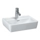 Laufen Pro praustuvas su nušlifuota apačia 45x34 cm, baltas blizgus