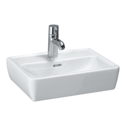 Laufen Pro praustuvas su nušlifuota apačia 45x34 cm, baltas blizgus