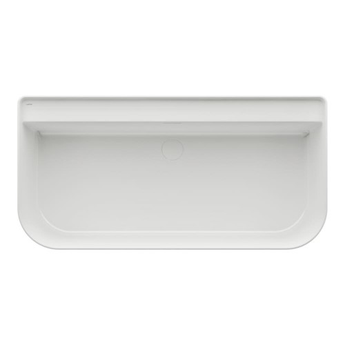 Laufen Sonar laisvai pastatoma vonia glaudžiama prie sienos su integruotu persipylimu 160x82 cm, blizgi balta