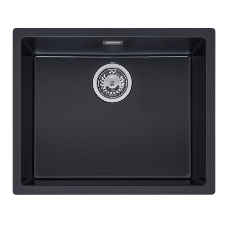 Reginox Texel granitinė plautuvė 55x45 cm, juoda (Pure Black)