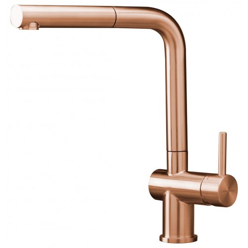 Reginox Cedar Copper II maišytuvas plautuvei su ištraukiamu dušeliu, braižyto vario spalva PVD, R38789
