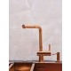 Reginox Cedar Copper II maišytuvas plautuvei su ištraukiamu dušeliu, braižyto vario spalva PVD, R38789