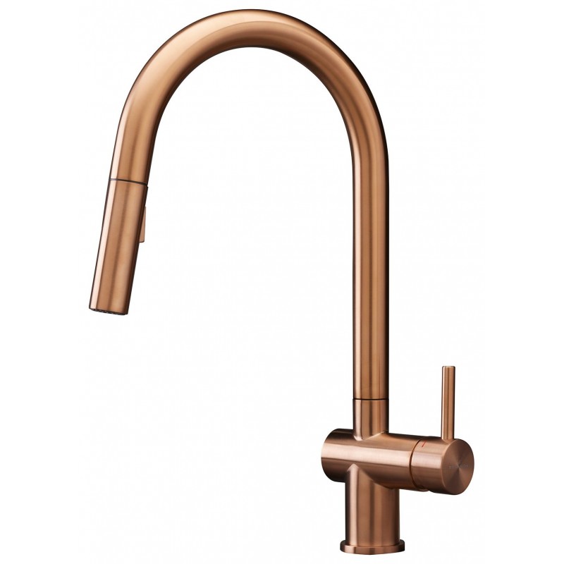 Reginox Flint Copper II maišytuvas plautuvei su ištraukiamu dušeliu, braižyto vario spalva PVD, R38826