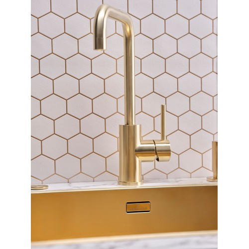 Reginox Crystal Gold II maišytuvas plautuvei, braižyto aukso spalva PVD, R38970