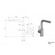 Reginox Somo RVS maišytuvas plautuvei, brushed stainless steel spalva, R34569