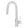 Reginox Huron RVS maišytuvas plautuvei su ištraukiamu dušeliu, brushed stainless steel spalva, R34576