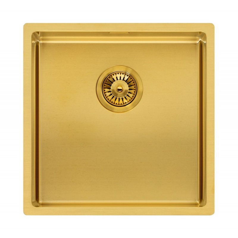 Reginox Miami Gold 40x40 nerūdijančio plieno plautuvė, aukso spalva, R30714