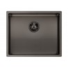 Reginox Miami 50x40 nerūdijančio plieno plautuvė, gun metal spalva, R30721