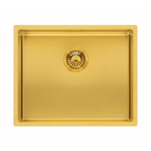 Reginox Miami Gold 50x40 nerūdijančio plieno plautuvė, aukso spalva, R30745