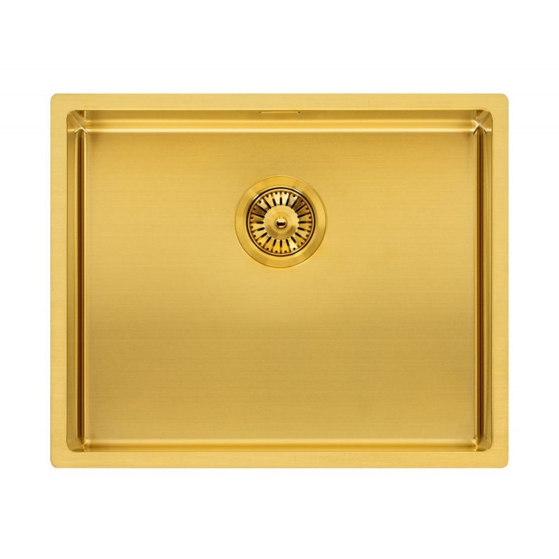 Reginox Miami Gold 50x40 nerūdijančio plieno plautuvė, aukso spalva, R30745
