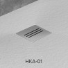 Radaway Kyntos dušo padėklo grotelės, spalva steel (plieno), HKA-01