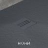 Radaway Kyntos dušo padėklo grotelės, antracito spalva, HKA-64